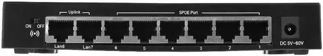 Alt view image 5 of 5 - 8 Port Network POE Switch 10/100 Mbps Ethernet Network Switch Lan Hub Ethernet Smart Switcher For NVR Router Computer Video