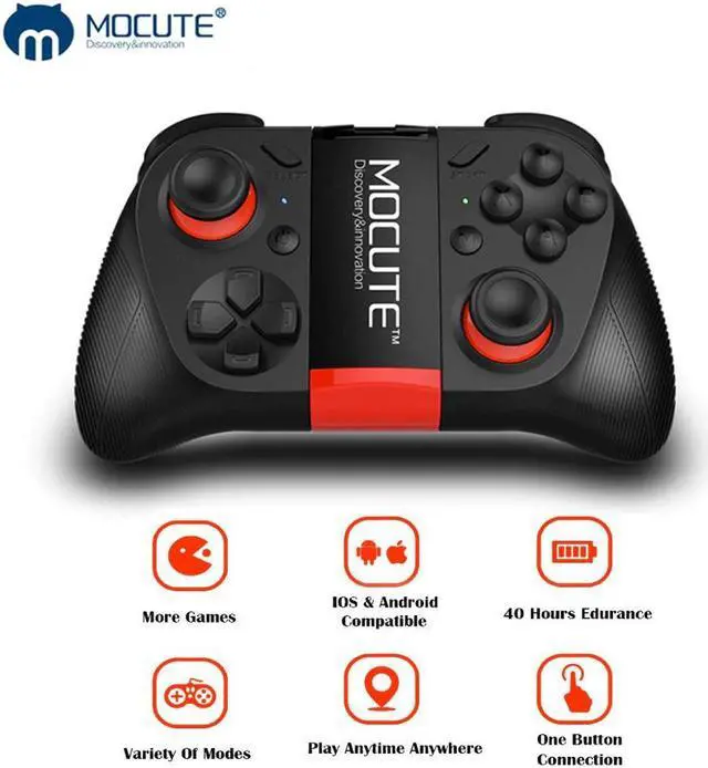 Alt view image 2 of 5 - 050 VR Game Pad Android Gamepad for PC Joystick Android Bluetooth Controller Selfie Remote Control Joypad for Smart Phone