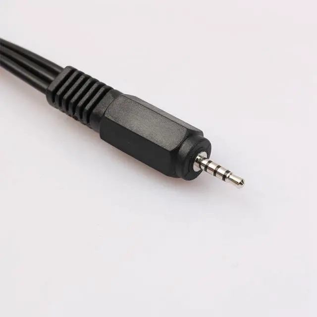 Alt view image 5 of 5 - 2.5mm Mini AV Male to 3RCA Female M/F o Video Cable Stereo Jack Adapter Cord
