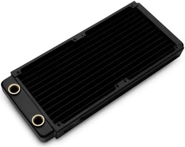 Alt view image 2 of 3 - EK-CoolStream Classic SE 240mm Copper Black Thin Radiator 273 x 120 x 27mm (L x W x H) G1/4 ,Water Cooling Heat Dissipation