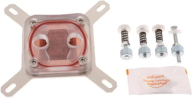 Alt view image 4 of 5 - Special CPU Water Cooling Block Waterblock Copper Base Cool #2