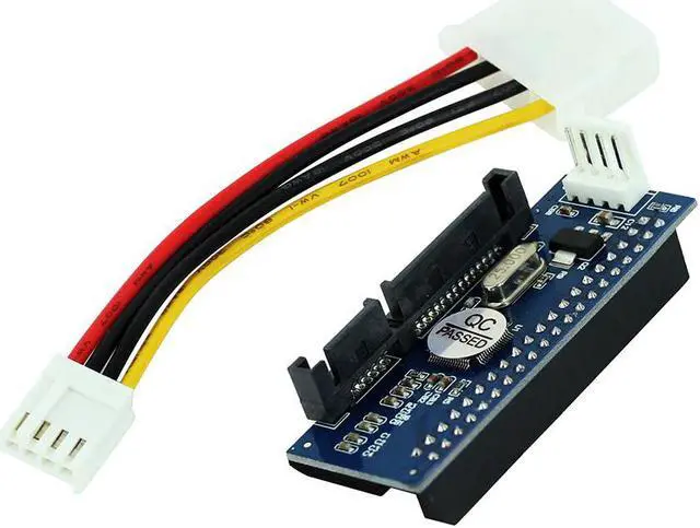 Alt view image 2 of 5 - SATA IDE Adapter 40 Pin IDE to SATA Connector 3.5 HDD IDE/PATA Hard Disk Adapter Converter With 7Pin-SATA Data Cable
