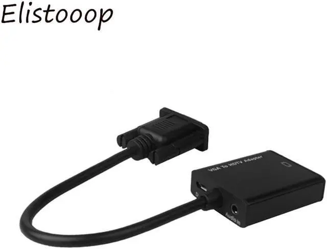 Alt view image 3 of 5 - VGA TO MI Converter Male to Female VGA Cable Adapter With 3.5 mm Audio Output VGA to MI for PC laptop to TV Projector