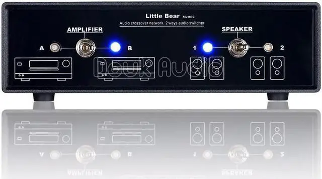Alt view image 2 of 5 - Audio 2-Way Passive Audio Crossover Stereo Amplifier Selector Speaker Switch Splitter