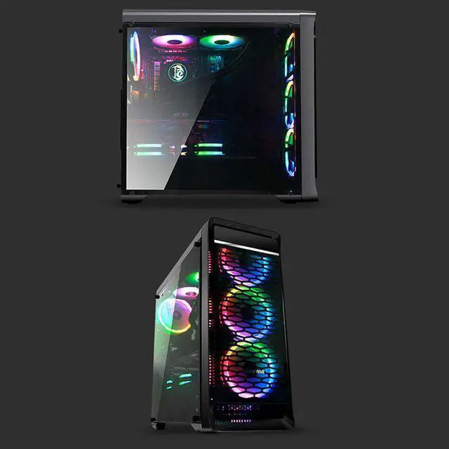 Alt view image 5 of 5 - PC Case Cooler Fan Kit 120mm Quiet Computer Case RGB Cooling Fans PC Controller 16 Adjust LED 12V CPU Cooler Fan RGB