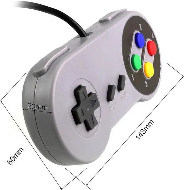 Alt view image 2 of 5 - Controller Gaming Joystick Gamepad Controller for Nintendo SNES Game pad for Windows PC For MAC Computer Control Joystick