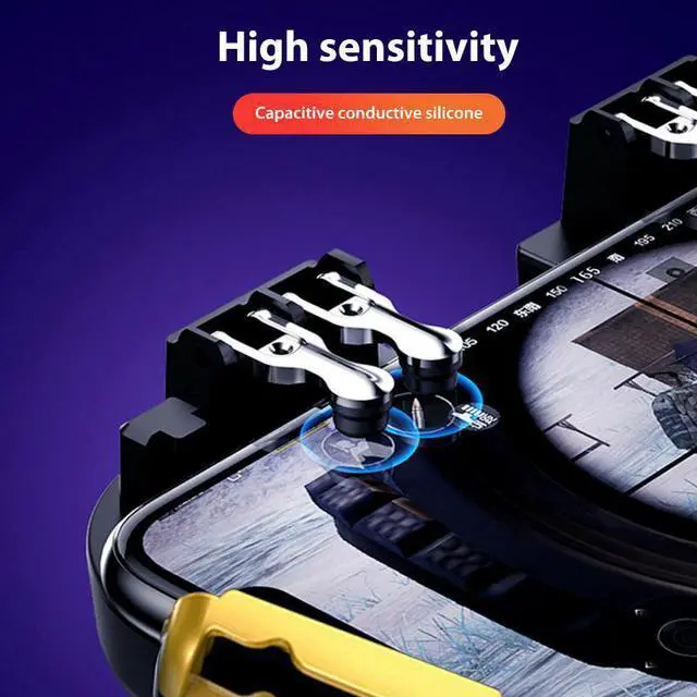 Alt view image 3 of 5 - 1pcs PUBG Game Controller Gamepad Trigger Shooting Free Fire Cooling Fan Gamepad Joystick For IOS Android Mobile Phone