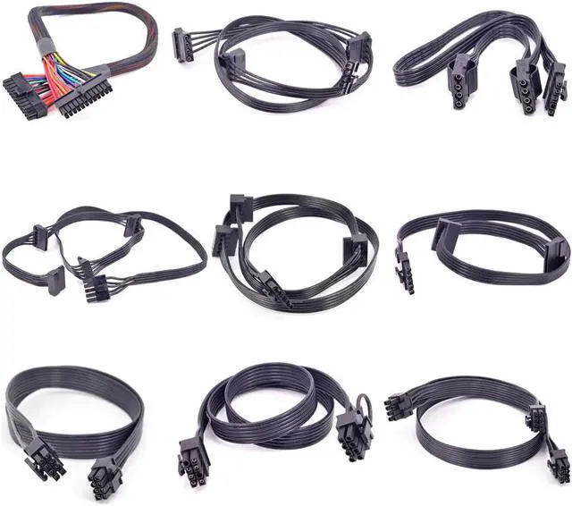 Main image of For OCZ ZX Series 1250W 1000W 850W ZT 750W 650W 550W SATA Peripheral CPU 4 Pin 8Pin PCIe 6 Pin 8 Pin 24 Pin Power Supply Cable
