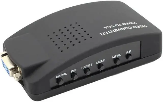 Alt view image 4 of 5 - composite RCA AV to VGA converter with USB power supply for TV to PC converter(VGA cable is not included)