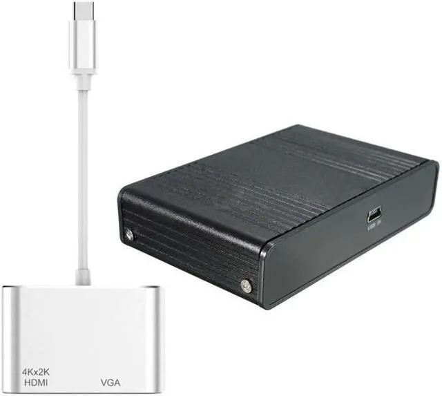 Alt view image 2 of 5 - 5.1 3D o Sound Card Virtual 7.1 Channel Converter Adapter Cable &  3.1 Type C to HDMI VGA Adapter