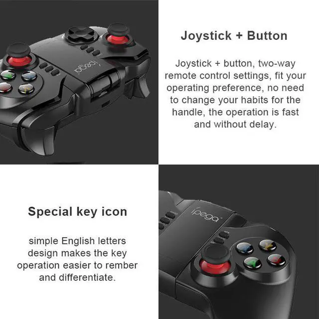 Alt view image 3 of 5 - PG9068 Gamepad Bluetooth Wireless Joystick pubg ps4 Joystick pc For Playstations 4 S3 Gamepad android joy con gamecube