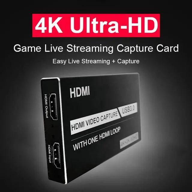 Alt view image 2 of 5 - Loop Out for Live Streaming Video Tuner Box  Compatible 4K 60Hz HDMI to USB 3.0 Video Capture Card