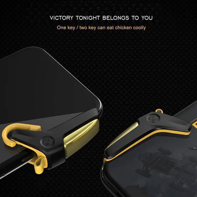 Alt view image 3 of 5 - 1 Pair Mobile Game Controller Trigger Aim Button for PUBG Shooter Joystick Gamepad for Android iPhone Samsung Gaming Accessories