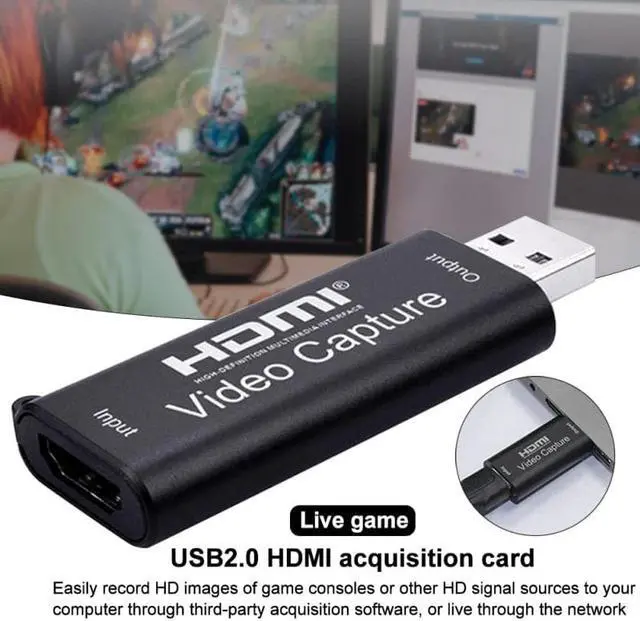 Main image of to USB 2.0 Video Capture Card 1080P Recorder Phone Game/Video Live Streaming AY103