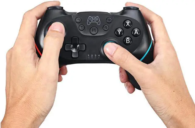 Alt view image 4 of 5 - Pro NS-Switch Pro NS Pro Gamepad Wireless Bluetooth Gamepad Game Joysticks Controller with 6-Axis Handle