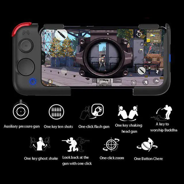 Alt view image 2 of 5 - G2 Mobile Game Controller Auxiliary Button One-Click Combo Game Button