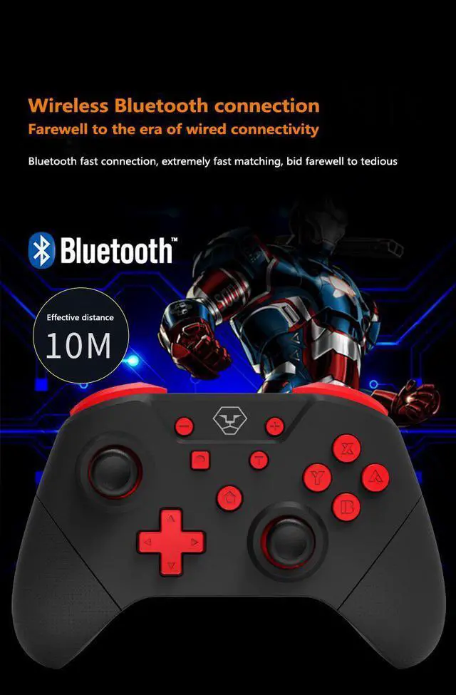 Alt view image 4 of 5 - Gamepad Wireless Bluetooth Joystick For Switch NS Controller Wireless Console For Nintend Switch Pro/Lite Game Pad Joypad