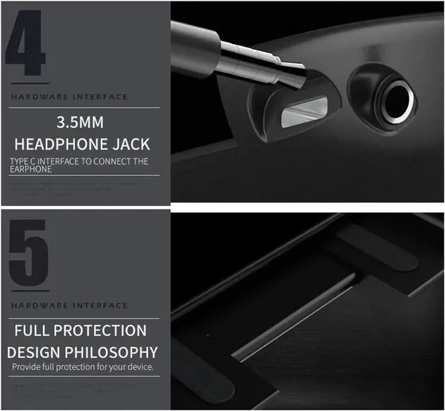 Alt view image 5 of 5 - Type-C Mobile Game Controller Clickable Gamepad Analog Joystick with Type-C Port Fast Charging for Huawei Honor Android Phone