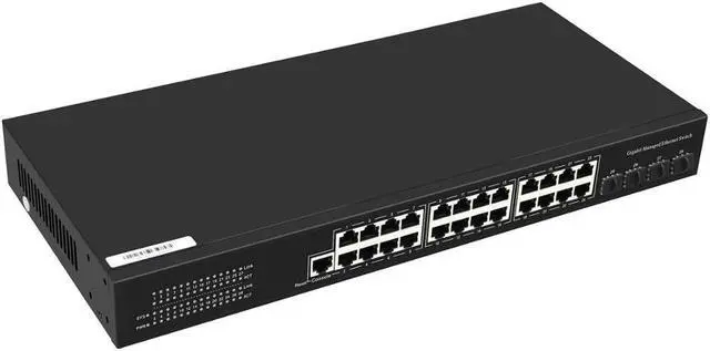Alt view image 3 of 7 - 10/100M 52V standard 10 ports RJ45 Vlan function POE Network lan HUB switch IP camera switcher