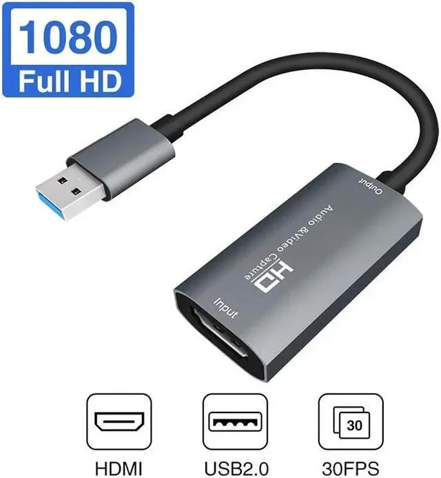 Alt view image 2 of 5 - o Video Capture Card Hdmi To Usb 2.0 Hd 1080P Hdmi Video Record Live Streaming for Gaming Teaching