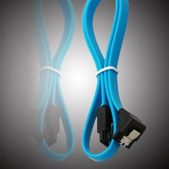 Alt view image 5 of 5 - 5pcs 18" SATA 3.0 Cable SATA3 III 6GB/s Right Angle 90 Degree for HDD Hard Drive SATA III to Right Device Cables 2020 New