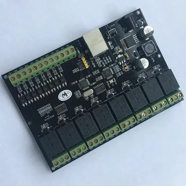 Alt view image 5 of 5 - 8-way Network Relay Module IP/Ethernet Access Controller Switch Volume Transfer MODBUS TCP