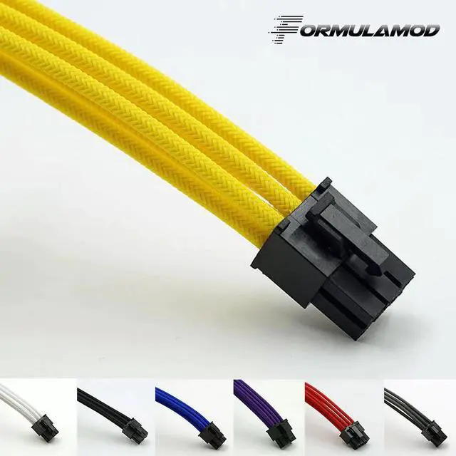 Main image of Fm-PCI6P-A, PCI-E 6Pin GPU Power Extension Cables, Motherboard 18AWG 6Pin Multicolor Matching Extension Cables