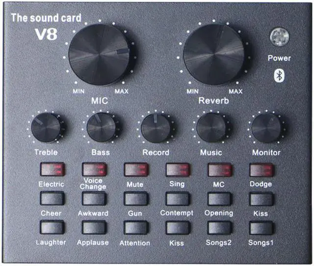 Alt view image 3 of 5 - Live Broadcast Mini Audio Mixer Sound Card Console Mic Studio Recording for Mobile Phone Computer QJY99