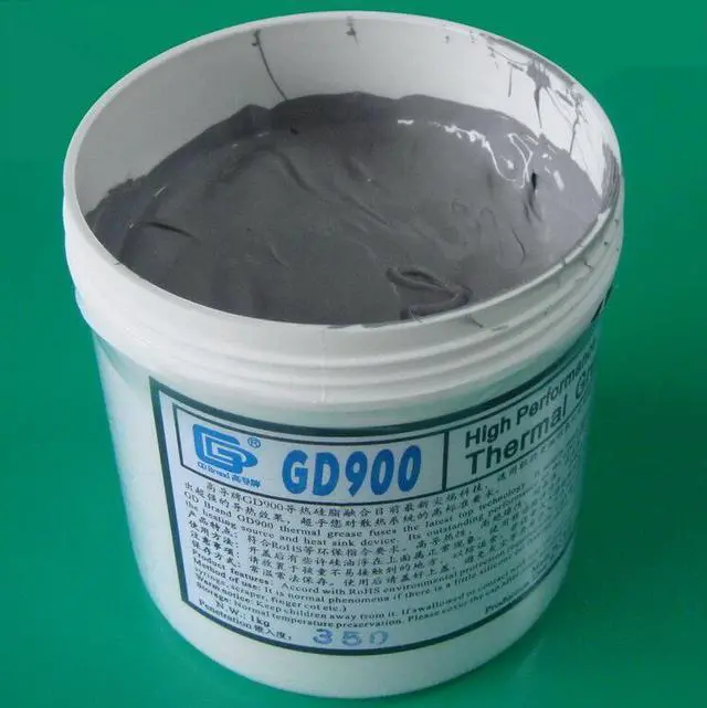 Alt view image 3 of 5 - High-conductivity 900 thermal grease silicone cooling gel gray weight 1 kg barrel