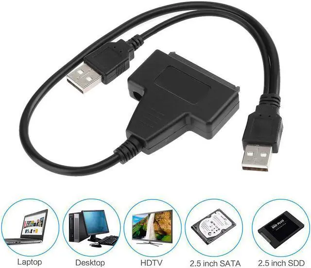 Main image of 2.0 to Sata Adapter for 2.5/3.5 inch Hard Disk Drive Converter Cable
