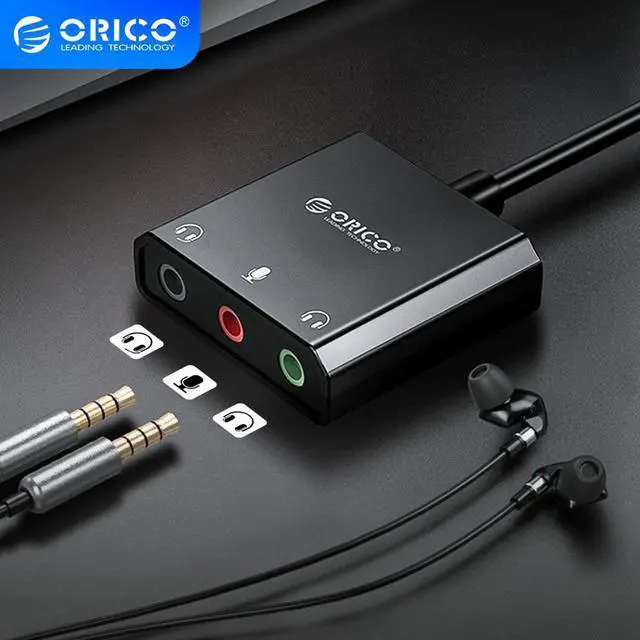 Main image of USB External Sound Card USB to Earphone Headphone Audio Interface Adapter For Windows/Mac/Linux Microphone Sound Card