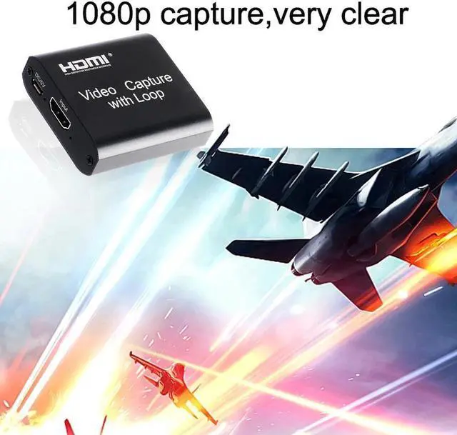 Alt view image 3 of 5 - 4K Video Capture Card 1080p Board Game Capture Card USB 2.0 Recorder Box Device for Live Streaming Video Recording Loop Out