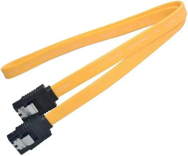 Alt view image 4 of 5 - 45cm SATA 2.0 Cable SATA 2.0 II SATA2  Yellow Red Hard Drive Data Direct Cable Right Angle SATA 7P to SATA7P 3GB/S Data Cable
