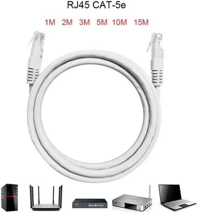 Alt view image 6 of 7 - 1pcs CAT-5e RJ45 Ethernet LAN Network Cable Insulating Flame Retardant 8-core Copper Wire For Computers/Switches/Hubs/ADSL Etc