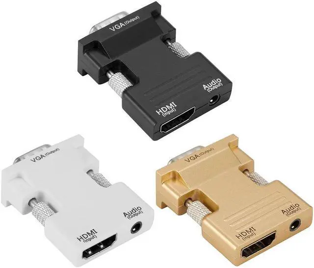 Alt view image 2 of 5 - Female to VGA Male Converter Adapter With Audio Cable Support 1080P Signal Output for Computer Set-top Box