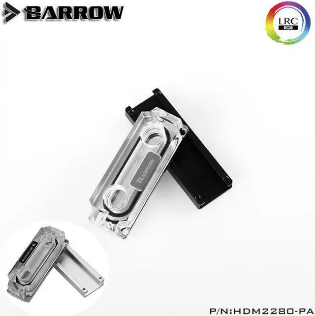 Main image of M2 SSD  Water Block Double Sided Auxiliary Cooling 2280 22110PCIE SATA Black Silver HDM2280-PA