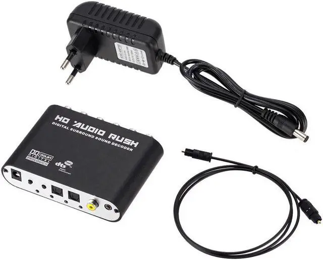 Main image of 5.1 Channel Digital Surround Sound Decoder DTS Dolby AC3 Digital Audio Audio Sound Decoder Coaxial To Analog RCA Converter