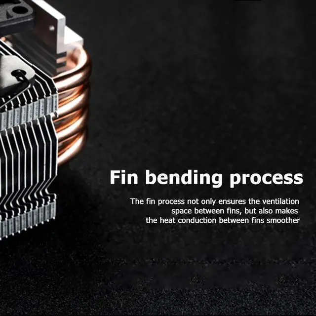 Alt view image 4 of 5 - Computer Water Cooling Accessories CPU Cooler 4 Heat Pipe Tower RGB PWM 4Pin Fan Radiator for Intel/AMD Motherboard