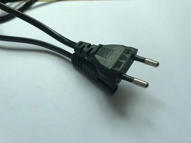 Alt view image 5 of 5 - 2020 Year Universal 1.5m EU Standard to Figure 8 C7 2-Pin Plug AC Power Cable Lead Cord New High Quality