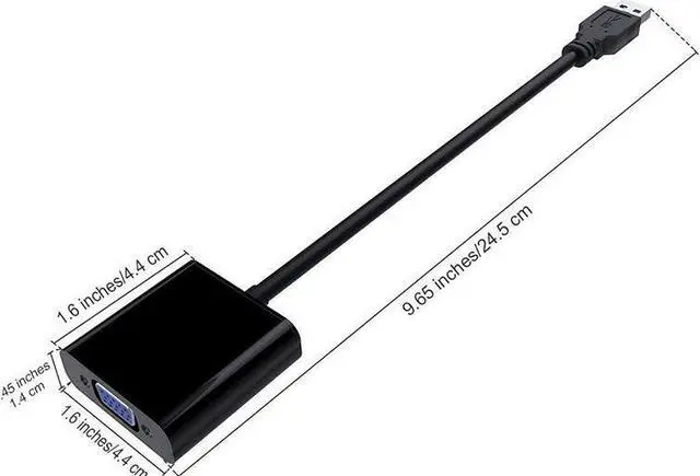 Alt view image 4 of 5 - 3.0 To VGA Adapter Cable External Graphic Card Video Multi-display Converter Adapter For PC Laptop Windows 7 8 10