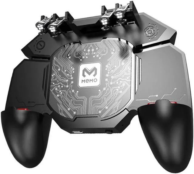 Main image of DL88 Six Finger PUBG Mobile Trigger Fire Button Joystick Gamepad With Cooling Fan Phone Cooler L1R1 Shooter Game Controller