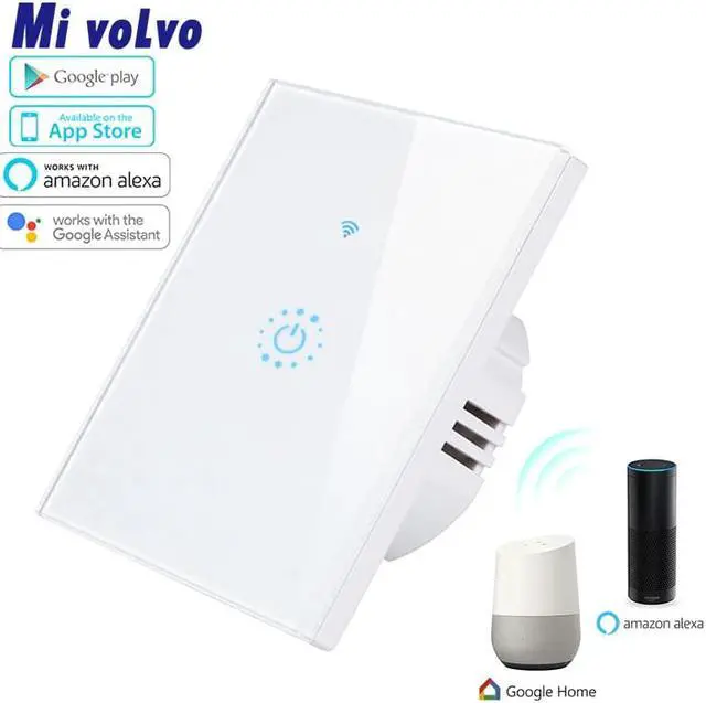 Alt view image 2 of 5 - smart touch switch WIFI network connection smart life APP control EU standard single line control light switch