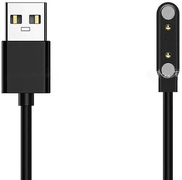 Alt view image 4 of 5 - 2pin Wristbands Charging Line Smart Watch Magnet Suction Charge Cable 2-pin 4mm USB Power Charger Cables Emergency Protection