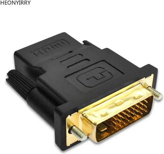 Alt view image 5 of 5 - Female to DVI D 24+1 Pin Male Adapter Converter DVI Cable Switch for PC for HDTV PS3 Projector LCD TV Box TV