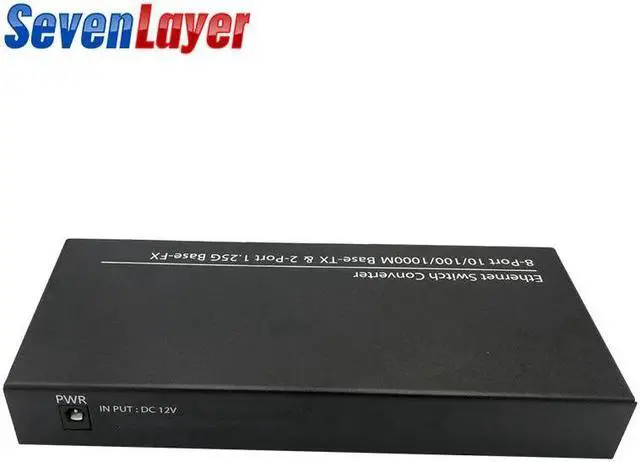 Alt view image 3 of 5 - Optical Media Converter Gigabit Ethernet switch 10/100/1000M 8 RJ45 UTP and 2 SC Port