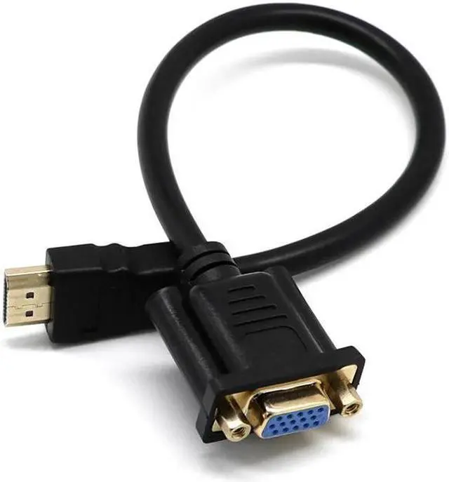 Alt view image 2 of 5 - 15 Pin Digital Audio Video AV Converter Cable Connector Gold Plated 30cm Male to VGA Female Adapter Cable to VGA D-SUB