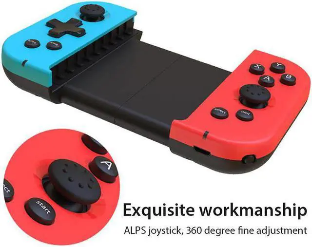 Alt view image 5 of 5 - Wireless Telescopic Bluetooth Game Controller Wireless Gamepad Joystick L/R JoyCon Controller For IOS Android Gamepad