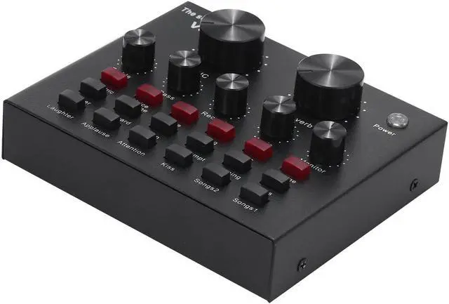 Alt view image 4 of 5 - Mobile Phone Sound Card Bluetooth Microphone Live USB External Sound Card DSP Chip 12 Sound Effects for Phone Computer PC