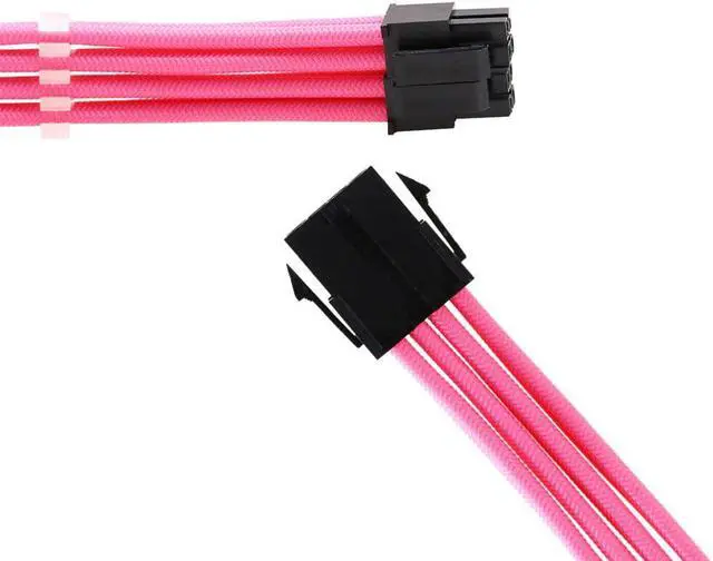 Alt view image 2 of 5 - PSU ATX 24Pin Extension Cable 18AWG GPU 8Pin/ CPU 8Pin Power Cord Cable Kits Lone snakeskin net 4 In 1/ 10 Colors