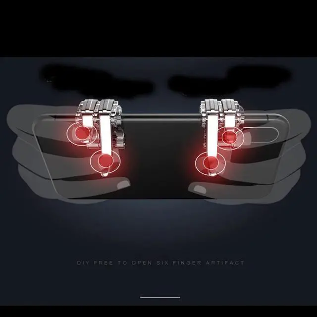 Alt view image 3 of 5 - Smart Phone Mobile Gaming Trigger Joystick For PUBG Mobile Gamepad Fire Button Aim Key L1R1 Shooter Pubg Controller